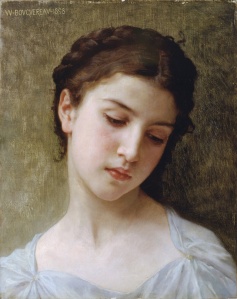 william-adolphe_bouguereau -head of a young girl